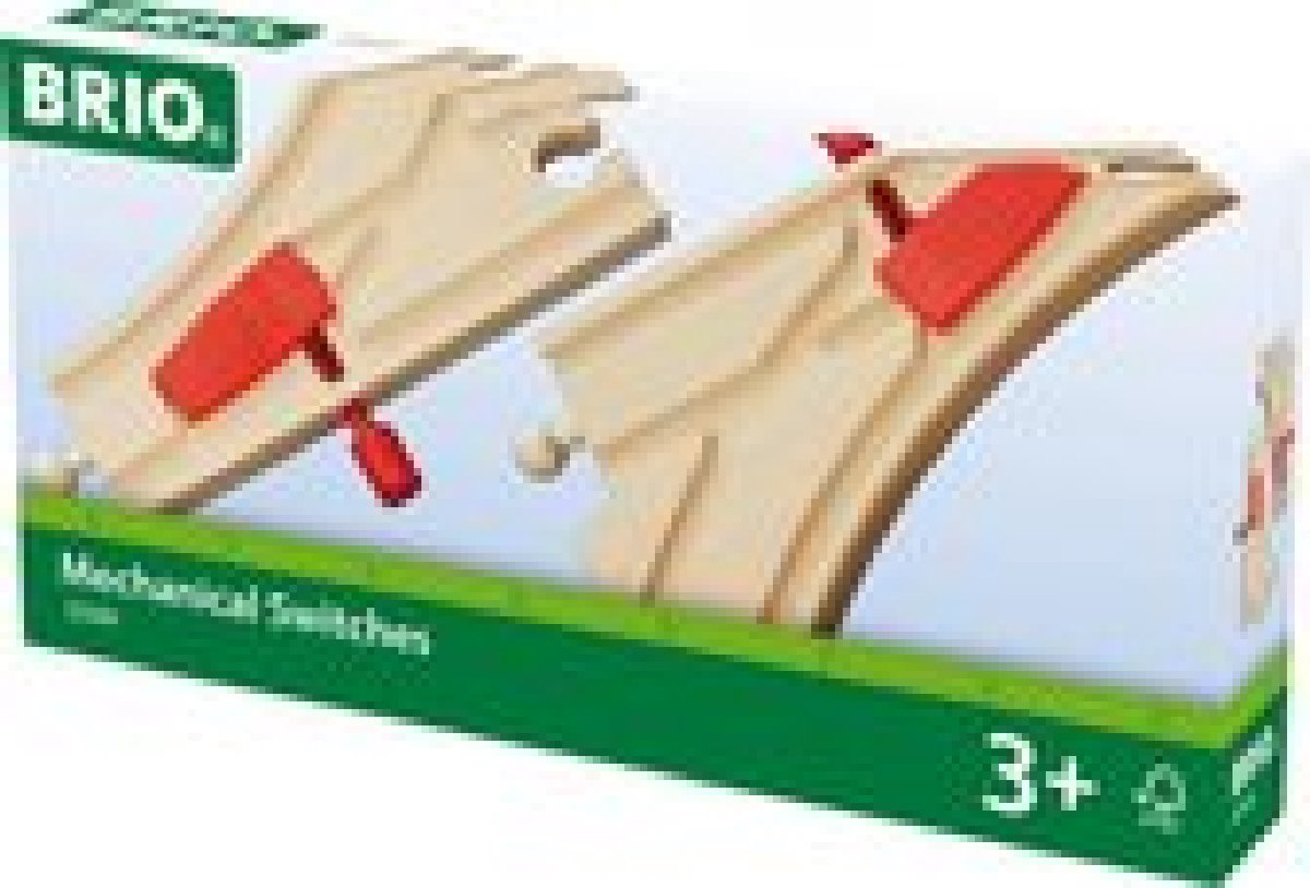 Speelgoed | Wooden Toys - Mechanische Wissels (Track L1. M1)